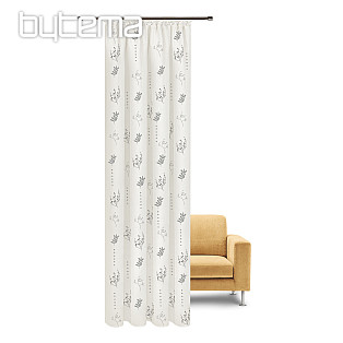 NATURE Gerster curtain FLOWERS GRAY