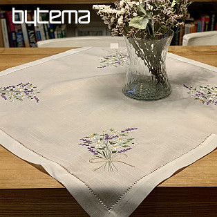 Embroidered tablecloth and shawl BOUQUET OF DAISY