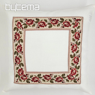 Embroidered cushion cover ROSES