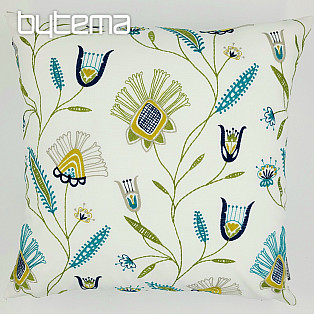 Embroidered cushion cover ICE FLOWERS