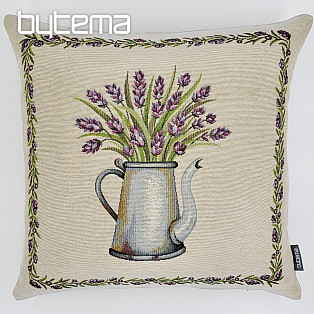 Tapestry cushion cover LAVENDER IN A POT
