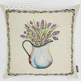 Tapestry cushion cover LAVENDER IN A JUG