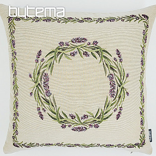 Tapestry pillowcase LAVENDER WREATH