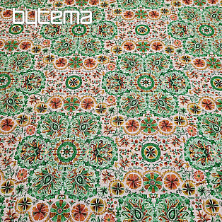 Decoration fabric INDIA green