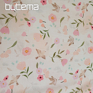 Cotton fabric PINK ROMANCE