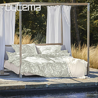 IRISETTE luxury satin bedding FLORENZ 8447-30 GREEN
