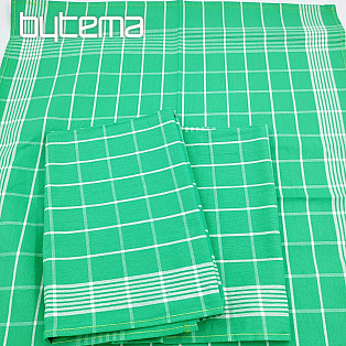 Cotton towels NEGATIVE GREEN CHECK