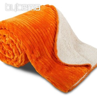Microfiber blanket EXTRA SOFT SHEEP plastic design - cinnamon
