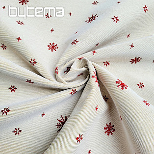 Tapestry fabric SOFT FLAKE RED