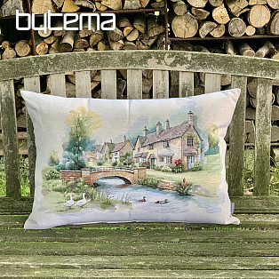 Tapestry cushion COTSWOLDS BRIDGE