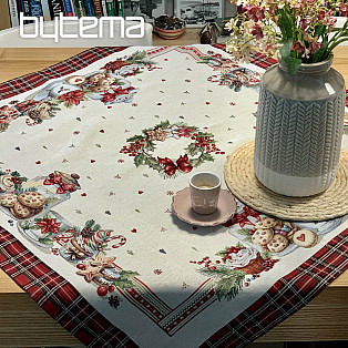 Tapestry tablecloth and scarf CHRISTMAS CANDY