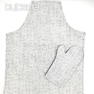 APRON WITH GLOVE off-white