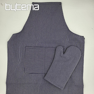 APRON WITH GLOVE stripes