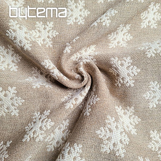 Luxurious decorative fabric FLAKES BEIGE