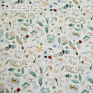 Cotton fabric FABRIC FULL OF INSECTS