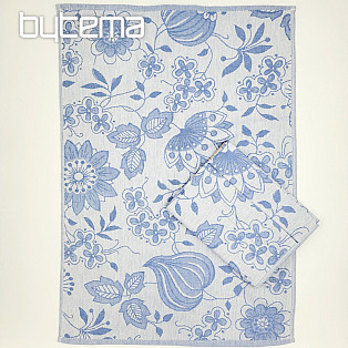 Cotton towels BLUE FLOWERS
