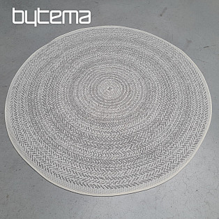 Outdoor rug STAR rosette gray
