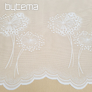 Jacquard curtain CHMÝŘÍ white