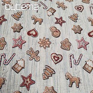 Tapestry fabric CHRISTMAS GINGERBREAD