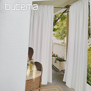 Decorative outdoor curtain GAIA WHITE