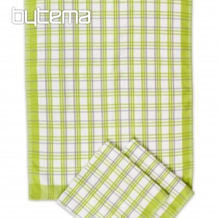 Towels Traditional checkered green 50x70cm 3pcs