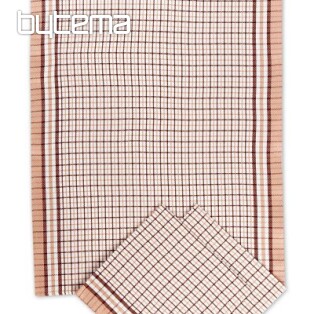 Bamboo tea towels - small cube brown 3 pcs