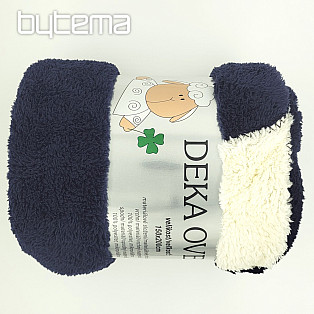 Sheep-sheep blanket NAVY BLUE