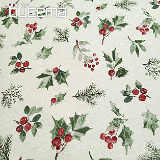 Luxurious decorative fabric HOLLY GREEN