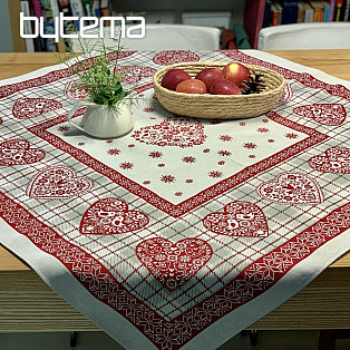 Tapestry tablecloth and scarf HEART IN KARA