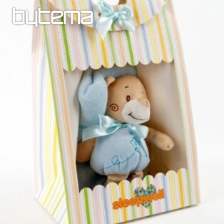 Blue teddy bear baby gift set