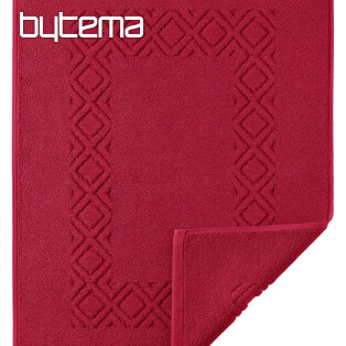 Terry bath mat DENVER red