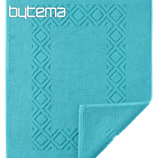 Terry bath mat DENVER turquoise