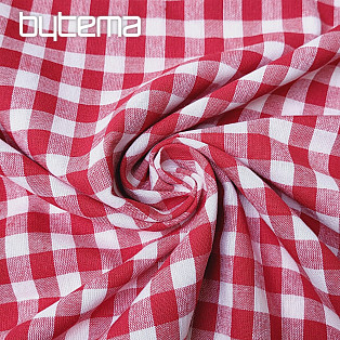 Decorative fabric KANAFAS red 1x1 cm