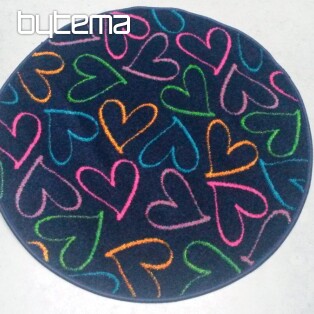 children carpet round HEARTS