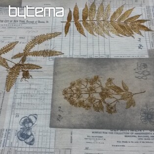 Decorative fabric HERBARIUM brown