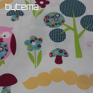 Children's decorative fabric Happy forest
