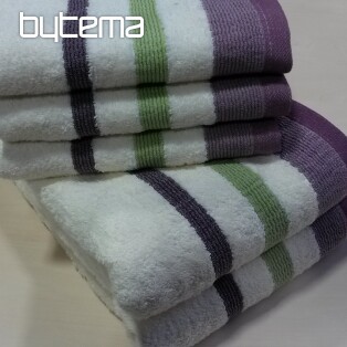 Towels Metrop cream violet-green