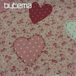 Cotton fabric LIBERTY big heart