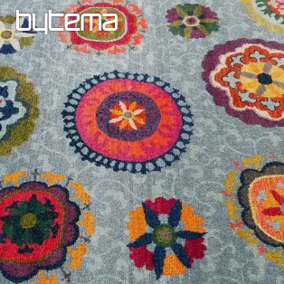 Carpet MANDALA greyblue