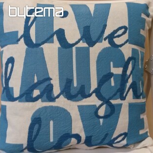 Decorative cushion cover LIVE TURQUOISE