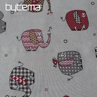 Decorative fabric ELEFANTE ROJO