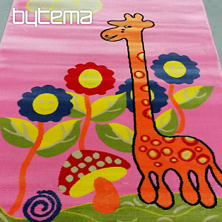 Children&#39;s carpet KIDS GIRAFFE pink