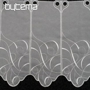 curtain ORNAMENT white