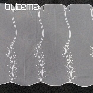 Curtain FLOWER white