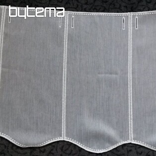Modern woven Curtain 11497 white