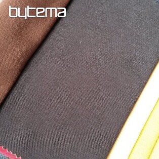 Unicolored decorative fabric LISO 107 dark brown