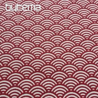 Decorative fabric SUSHIS rouge
