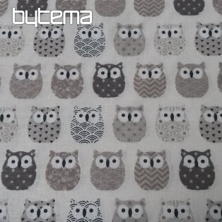 Decorative fabric MINI OWLS 2