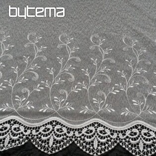Modern woven Curtain V023 white