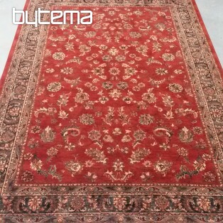 Luxurious woolen carpet ROYAL allover flower red